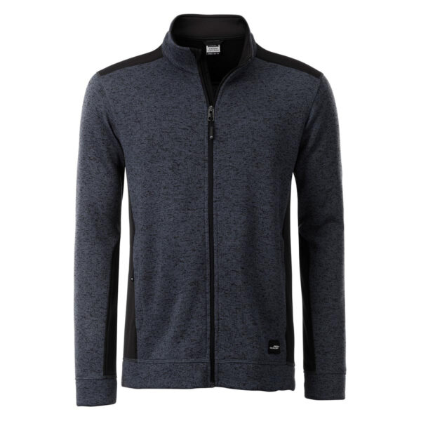 JN862_CBMEBL_VS J&N Knitted Fleece Jacket